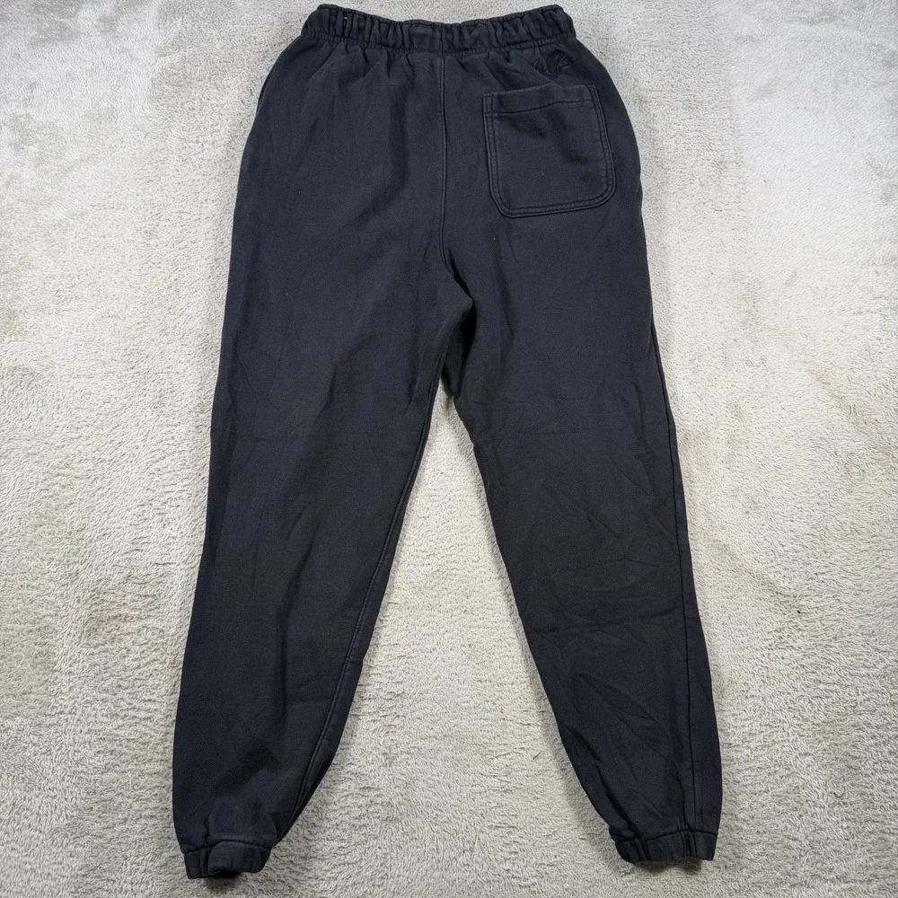 Air Jordan Joggers Mens Small Black Fleece Drawstring Gym Active Sweatpants